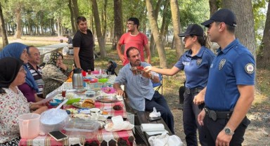 Alaçam Polisi Orman Yangınlarına Karşı Sahada!