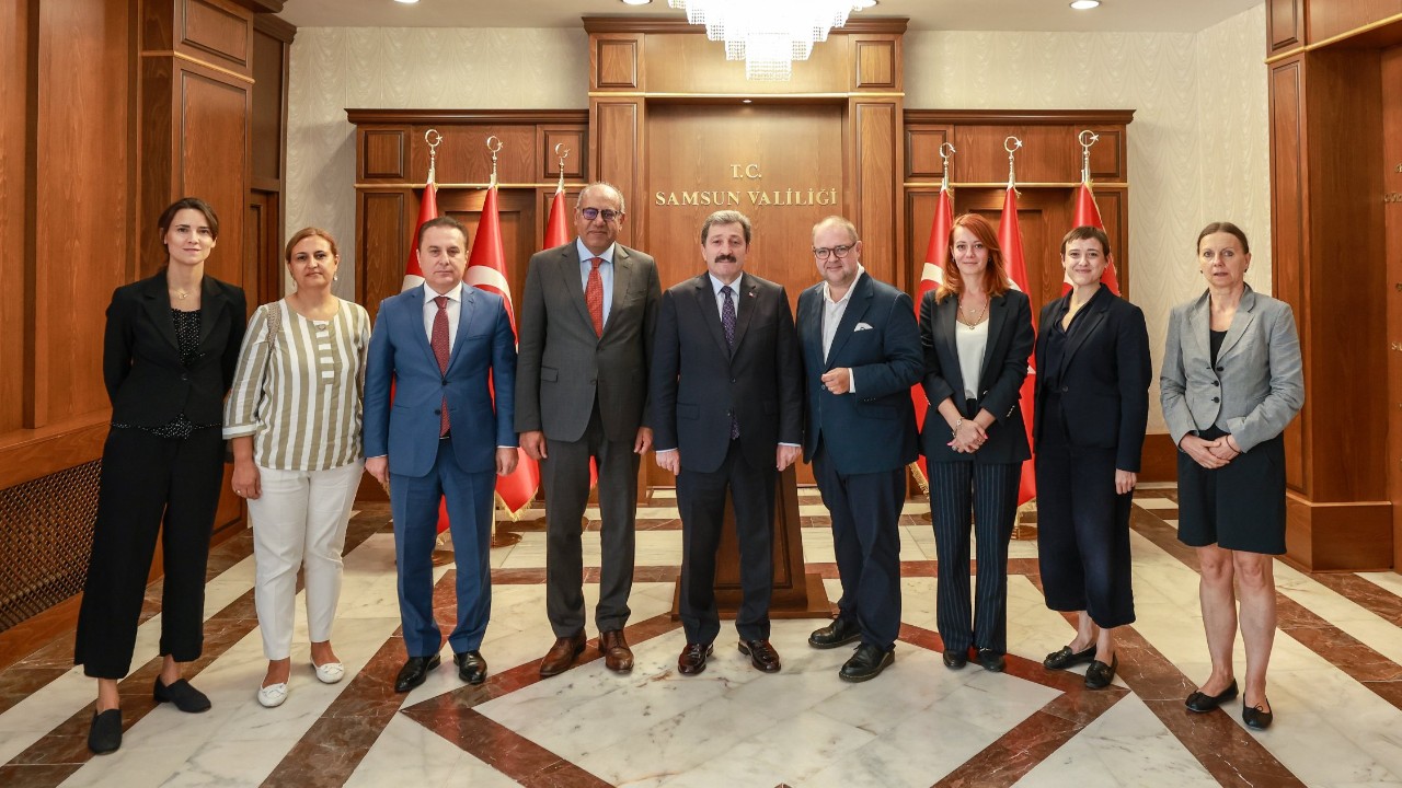 Alman Heyetten Samsun Valisi Orhan Tavlı’ya Ziyaret
