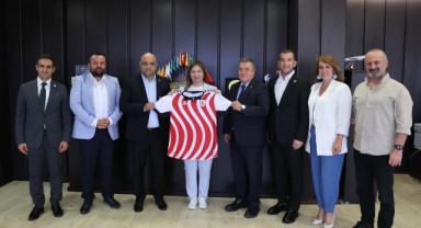 Rektör Aydın, Samsunspor Asbaşkanı Veysel Bilen’i Konuk Etti