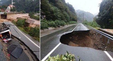 Rize’de Sel ve Heyelanlar Ulaşımı Olumsuz Etkiledi: 26 Köy Yolu Kapandı