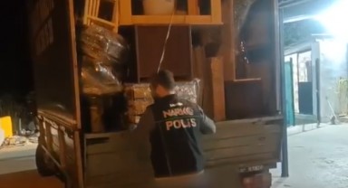 Samsun'da Ev Nakliye Aracındaki Bulaşık Makinesi Zehir Deposu Çıktı