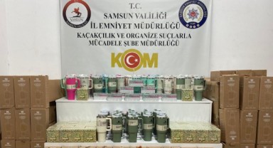 Samsun'da Polis Baskını! Çok Sayıda Kaçak Ürün Ele Geçirildi
