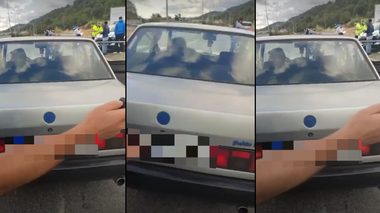 Samsun'da Polis, Kumandalı Abart Egzozlu Aracı Yakaladı!