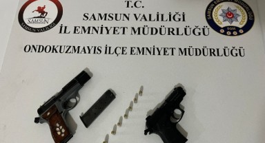 Samsun'da Silahlı Kavga! Ruhsatsız Tabanca ve Fişekler Ele Geçirildi