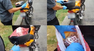 Samsun'da Şüpheli Motosiklet Durduruldu! 2 Bin 240 Sentetik Ecza Ele Geçirildi