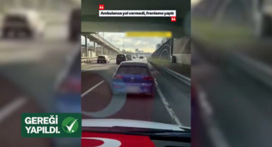 Ambulansa Yol Vermeyen Sürücü Yakalandı! Yeni Trafik Yasasıyla Cezalar Ağırlaşıyor