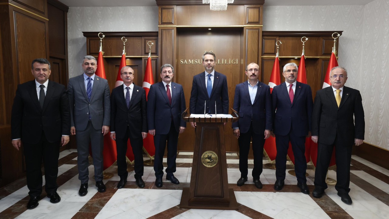 Enerji ve Tabii Kaynaklar Bakanı Alparslan Bayraktar Samsun'da