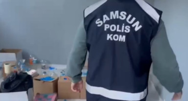 Samsun'da Sahte İçki Baskını! Depoda Litrelerce Kaçak Ürün Ele Geçirildi