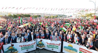 Samsun'dan Filistin ve Gazze'ye Destek: 'Kararlıyız, Sumud'un Yanındayız'