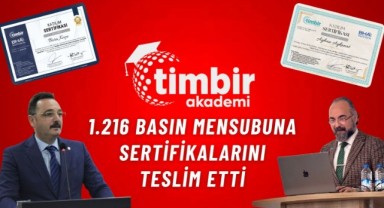 TİMBİR Akademi’den 1.216 Basın Mensubuna Sertifika