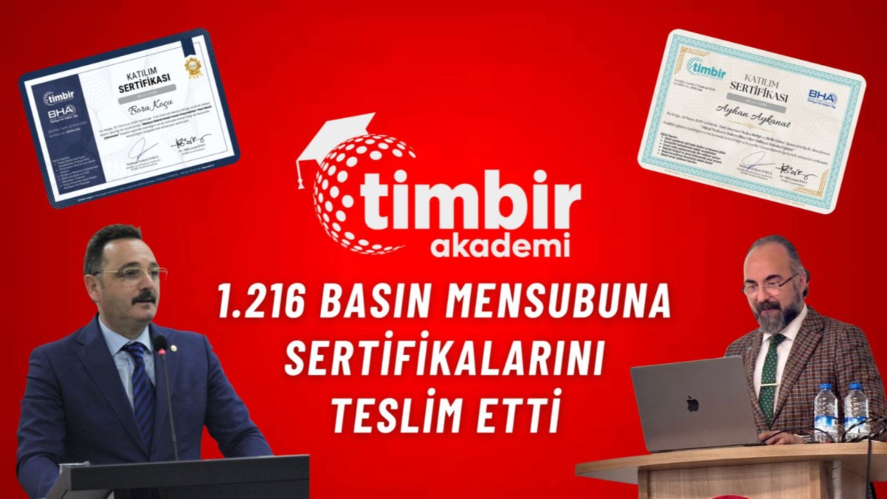 TİMBİR Akademi’den 1.216 Basın Mensubuna Sertifika