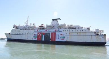 Türkiye’nin 17. İyilik Gemisi Gazze’ye Ulaşmak Üzere El-Ariş Limanı’na Demir Atacak