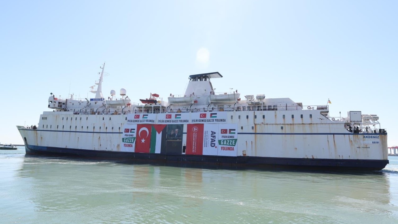 Türkiye’nin 17. İyilik Gemisi Gazze’ye Ulaşmak Üzere El-Ariş Limanı’na Demir Atacak