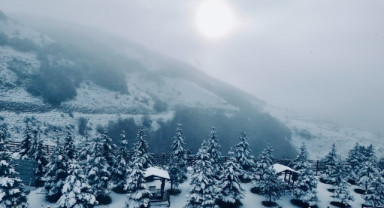 Samsun’da Kış Kendini Gösterdi: Akdağ’dan Muhteşem Manzaralar