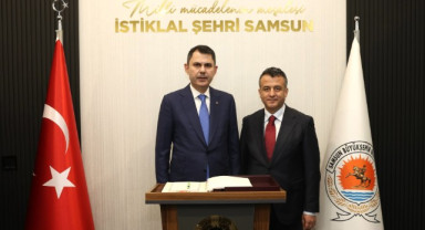 Başkan Doğan, Bakan Murat Kurum'u Makamında Ağırladı