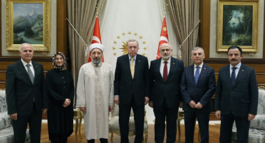 Cumhurbaşkanı Erdoğan, Diyanet İşleri Başkanı Arpaguş’u Kabul Etti