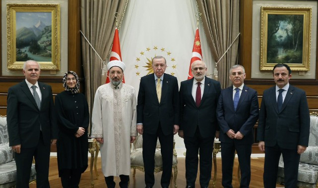 Cumhurbaşkanı Erdoğan, Diyanet İşleri Başkanı Arpaguş’u Kabul Etti
