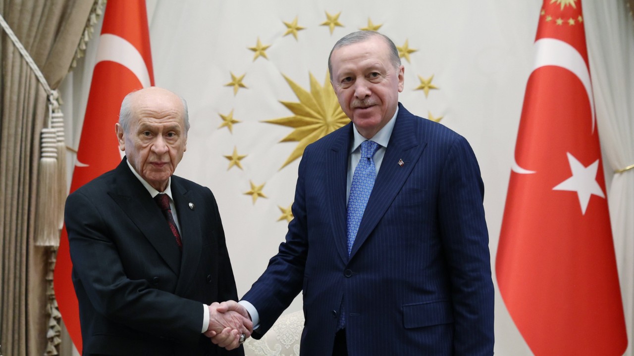 Cumhurbaşkanı Erdoğan, MHP Genel Başkanı Bahçeli’yi Beştepe’de Kabul Etti