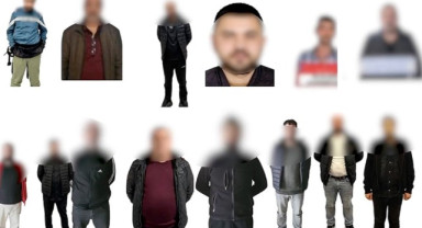 Kırmızı Bültenle Aranan 13 Şüpheli ile Ulusal Düzeyde Aranan 1 Kişi Yakalandı