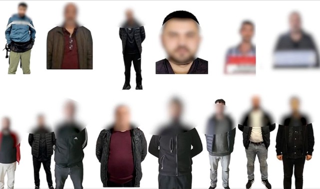 Kırmızı Bültenle Aranan 13 Şüpheli ile Ulusal Düzeyde Aranan 1 Kişi Yakalandı
