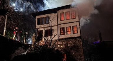 Safranbolu’da 200 yıllık tarihi konak alevlere teslim oldu