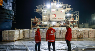 Türk Kızılay’dan Gazze’ye 20. İyilik Gemisi Uğurlandı