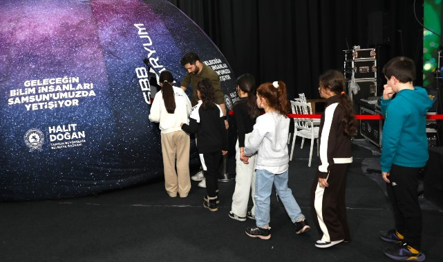 Samsun’da Ramazan Sokağı’nda Bilim Atölyelerine Yoğun İlgi