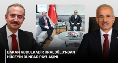 Bakan Abdulkadir Uraloğlu’ndan Hüseyin Dündar Paylaşımı