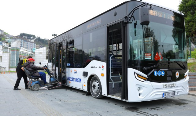 Engelsiz Turizm Otobüsü Samsun’da Hizmete Başladı