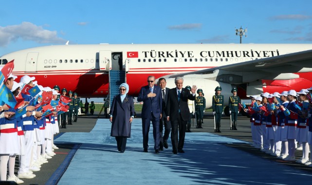 Cumhurbaşkanı Erdoğan Kazakistan’da