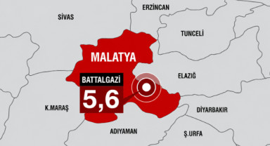 Malatya’da 5,6 Büyüklüğünde Deprem