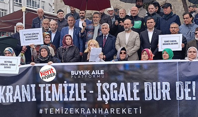 Samsun'da Temiz Ekran Hareketi televizyon yayınlarına tepki gösterdi