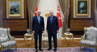 Cumhurbaşkanı Erdoğan, TBMM Başkanı Numan Kurtulmuş'u Kabul Etti