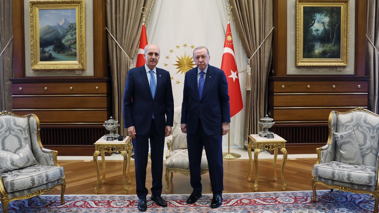 Cumhurbaşkanı Erdoğan, TBMM Başkanı Numan Kurtulmuş'u Kabul Etti