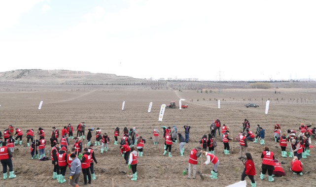 Türk Kızılay ve Tarım ve Orman Bakanlığı İş Birliğiyle 4,7 Milyon Fidan Toprakla Buluştu