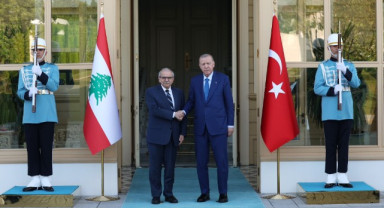 Cumhurbaşkanı Erdoğan, Lübnan Başbakanı Nevvaf Salam'ı Kabul Etti