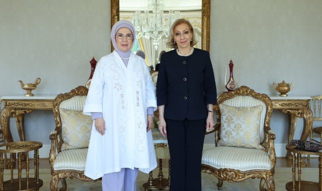 Emine Erdoğan, Lübnan Başbakanı'nın Eşi Sahar Selam'ı İstanbul'da Ağırladı