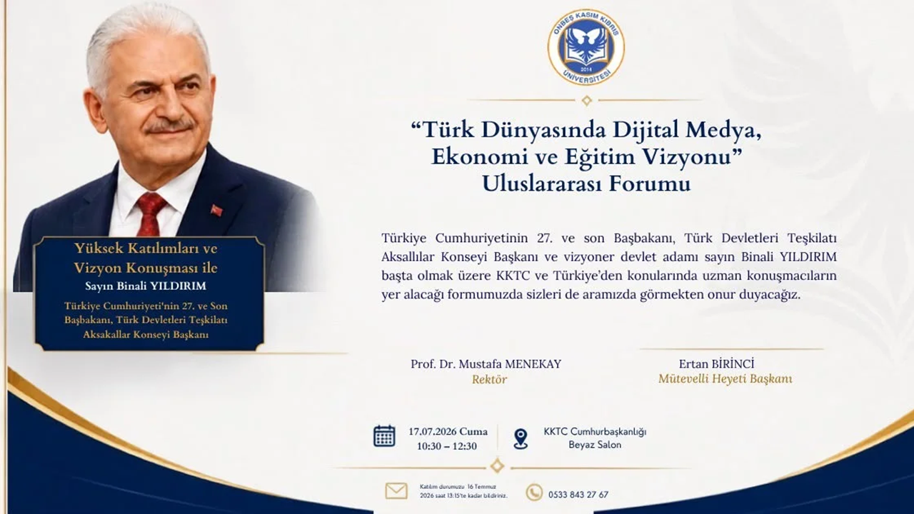 KKTC’de Dijital Medya, Ekonomi Ve Eğitim Vizyonu Forumu Düzenleniyor